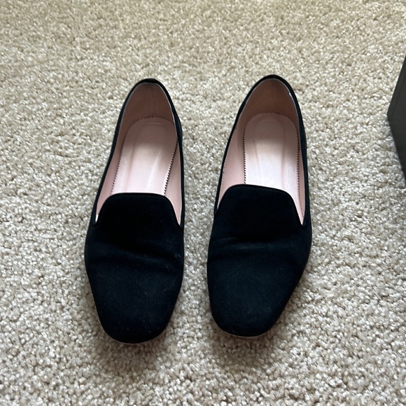 J. Crew Sz 7 Black smoking slipper - Picture 1 of 4